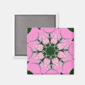 Schönes Babypink-lila-Schatten-Motiv Magnet (Vorderseite/Rückseite)