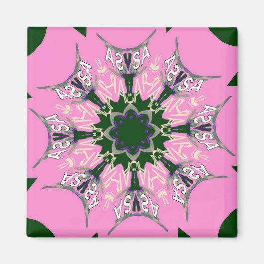 Schönes Babypink-lila-Schatten-Motiv Magnet (Vorne)