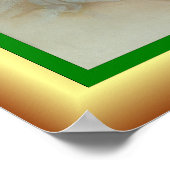 Schönes Baby's First Christmas, Santa Claus ~ Poster (Ecke)