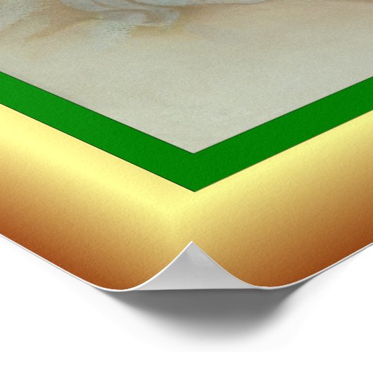 Schönes Baby's First Christmas, Santa Claus ~ Poster (Ecke)