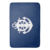 Schönes Bad Matt: Blau Badematte (Vorderseite Vertikal)