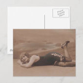 Schönes Bad !! Niedliche Postca aus den 20er Jahre Postkarte (Vorne/Hinten)