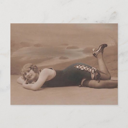 Schönes Bad !! Niedliche Postca aus den 20er Jahre Postkarte (Vorderseite)