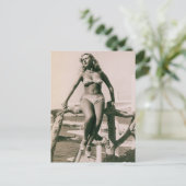 Schönes Bad !! Vintage Bikini Postkarte (Stehend Vorderseite)