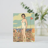 Schönes Bad ! Vintages Comic Postkarte (Stehend Vorderseite)