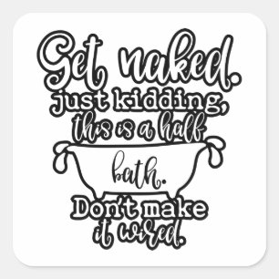 Schönes Badezimmer-Design für Ihre Zuhause-Dekor Quadratischer Aufkleber