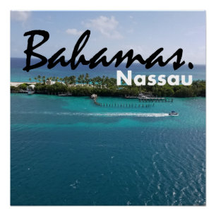 Schönes Bahamas Nassau Küstenposter 20x20 Poster