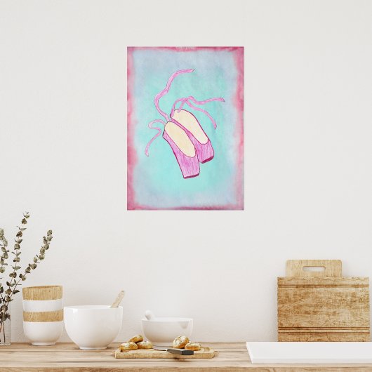 Schönes Ballet Shoes Poster (Küche)