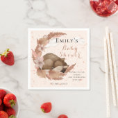 Schönes Bambi & Blume Pastel Pink Baby Dusche Nick Serviette (Beispiel)