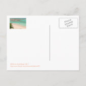 SCHÖNES BARBADOS"/GUTER STRAND & AQUA WASSER POSTKARTE (Rückseite)