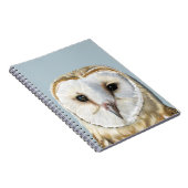 Schönes Barn Owl Soft Cover Notebook Notizblock (Rechte Seite)