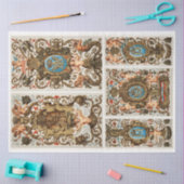 Schönes barocke Rokoko Engel-Dekodiapier Seidenpapier (Basteln)