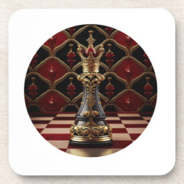 Schönes Barockstil Schachstück - The Queen Getränkeuntersetzer