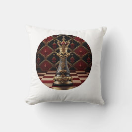 Schönes Barockstil Schachstück - The Queen Kissen