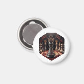 Schönes Barockstil Schachstück - The Queen Magnet (Vorderseite/Rückseite)