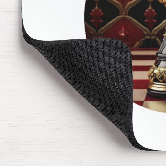 Schönes Barockstil Schachstück - The Queen Mousepad (Ecke)