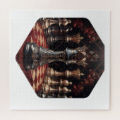 Schönes Barockstil Schachstück - The Queen Puzzle (Horizontal)