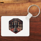 Schönes Barockstil Schachstück - The Queen Schlüsselanhänger (Vorderseite)