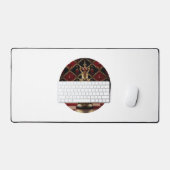 Schönes Barockstil Schachstück - The Queen Schreibtischunterlage (Tastatur & Maus)