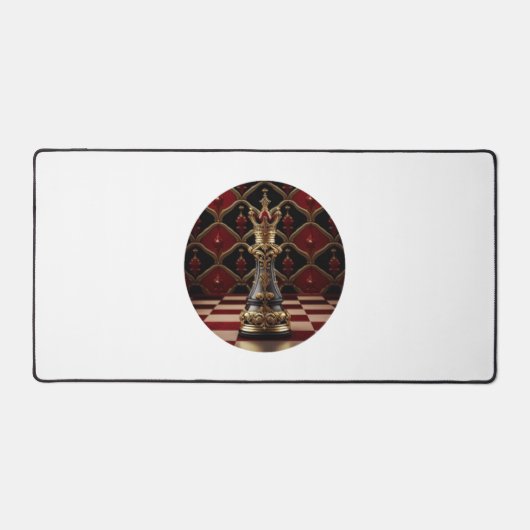 Schönes Barockstil Schachstück - The Queen Schreibtischunterlage (Vorderseite)