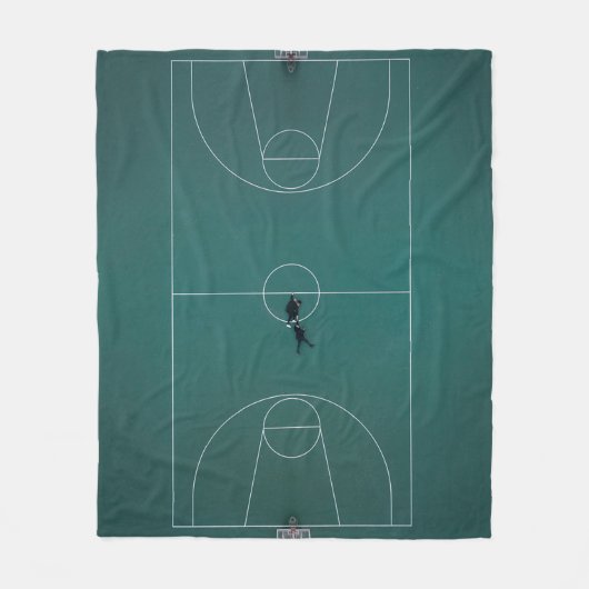 Schönes Basketball-Design Fleecedecke (Vorderseite)