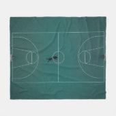 Schönes Basketball-Design Fleecedecke (Vorderseite (Horizontal))