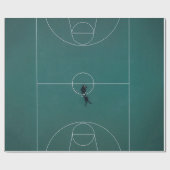Schönes Basketball-Design Geschenkpapier (Flach)