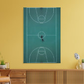 Schönes Basketball-Design Leinwanddruck (Insitu (Wohnzimmer))