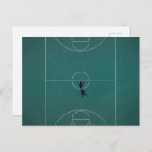 Schönes Basketball-Design Postkarte (Vorne/Hinten)