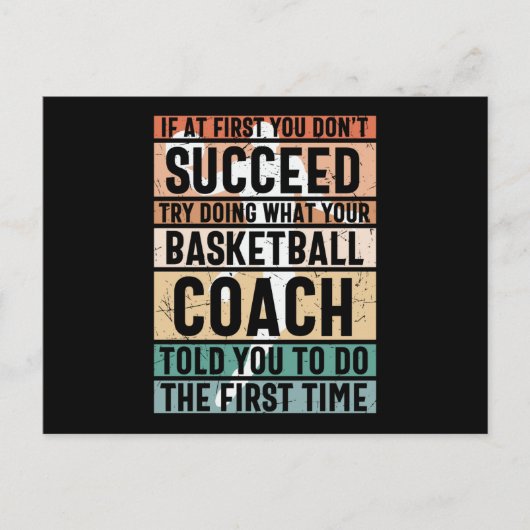 Schönes Basketball-Design Postkarte (Vorderseite)