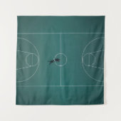 Schönes Basketball-Design Wandteppich (Vorderseite (Horizontal))