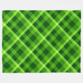Schönes Baum Grün Kariert große Fleece Blanket (Vorderseite (Horizontal))