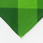 Schönes Baum Grün Kariert große Fleece Blanket (Ecke)