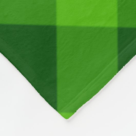 Schönes Baum Grün Kariert große Fleece Blanket (Ecke)