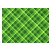 Schönes Baumgrün Kariert kleine Tischtennisplatte Tischdecke (Vorderseite (Horizontal))