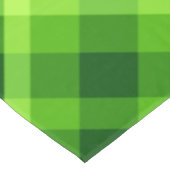 Schönes Baumgrün Kariert kleine Tischtennisplatte Tischdecke (Schrägansicht)