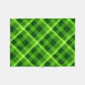 Schönes Baumgrün Kariertes Fleece Blanket (Vorderseite (Horizontal))