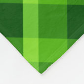 Schönes Baumgrün Kariertes Fleece Blanket (Ecke)