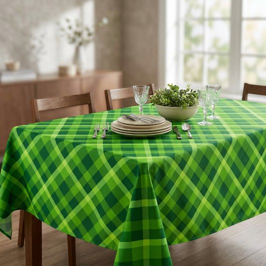 Schönes Baumgrün, Kariertes Medium Tablecloth Tischdecke