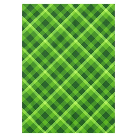 Schönes Baumgrün, Kariertes Medium Tablecloth Tischdecke (Vorderseite)
