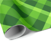Schönes Baumgrün, Kariertes Wrapping Paper Geschenkpapier (Rolleneckpunkt)