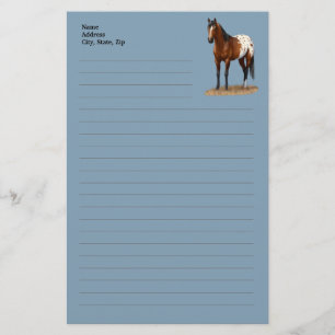Schönes Bay Appaloosa Pferd Briefpapier