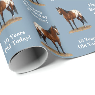 Schönes Bay Appaloosa Pferd Geschenkpapier
