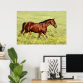 Schönes Bay Horse Poster (Heimbüro)