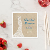 Schönes Beach Brautparty Napkin Serviette (Beispiel)