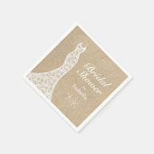 Schönes Beach Brautparty Napkin weiß Serviette (Ecke)