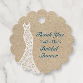 Schönes Beach Brautparty Vielen Dank Geschenkanhänger (Vorderseite)