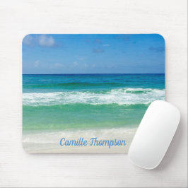 Schönes Beach Foto Ocean Waves Personalisiert Mousepad