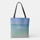 Schönes Beach Foto Personalisiert Sommerurlaub Tasche (Rückseite)