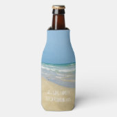 Schönes Beach House Wiedersehen Party Flaschenkühler (Flaschenvorderseite)